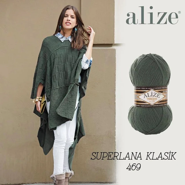 Fil Alize superlana Klasik 25% laine, 75% acrylique dans un moteur