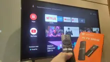 Xiaomi-Mi TV Stick con Android 9.0 1080P versión global, complemento de cuatro núcleos para mando con decodificador Dolby DTS HD, 1GB de RAM 8GB de ROM, Quad-core, compatible con el asistente de Google y con Netflix