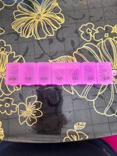 1 unidad de 7 días de pastillas caja de medicina semanal tableta titular contenedor organizador de almacenamiento caja de pastillas divisores 3 colores