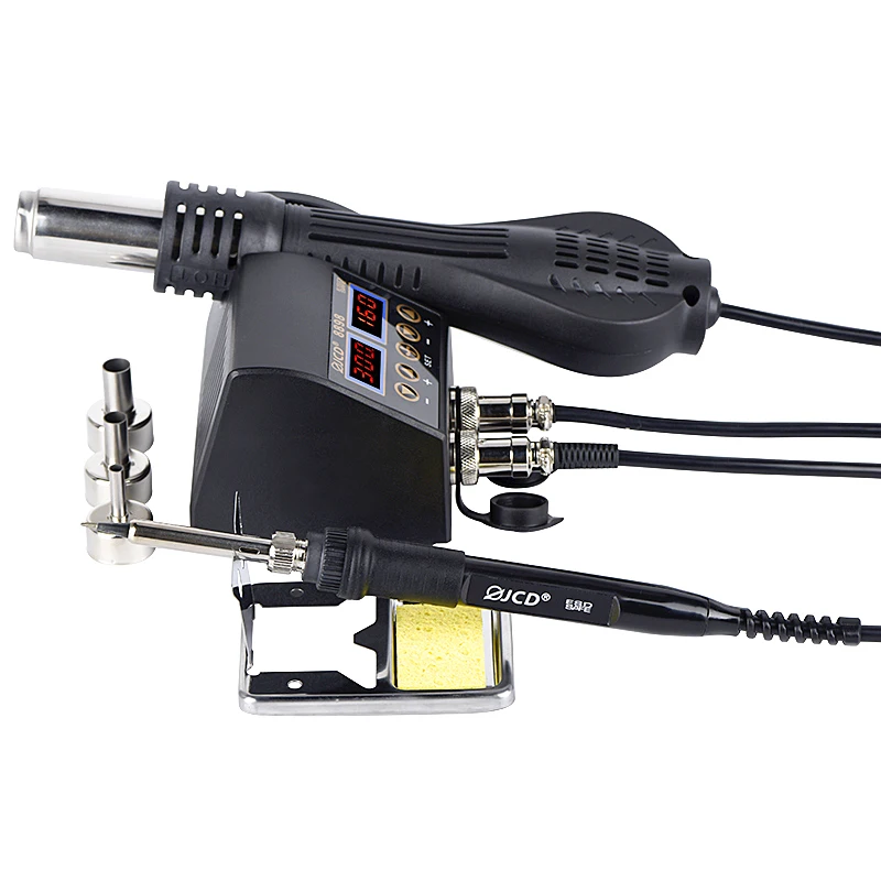 

JCD 750W Soldering Station 8898 LIQUID Crystal Digital BGA SMD Hot Air Gun for Rework the Cell-Phone Soldering Iron Repair Tool