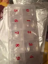 French Manicure Nail-Tips Acrylic Transparent Colored Full-Cover 500pcs/Box