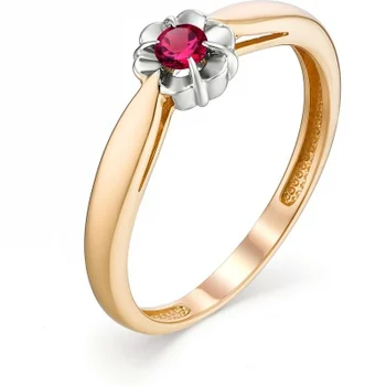 

Alcor ring with 1 ruby in red gold