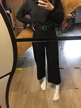 Pantalones de chándal para mujer, ropa de calle, moda de verano, estilo coreano, pierna ancha, Harajuku, holgado, negro, cintura alta, Vintage, 2020