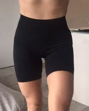 CHRLEISURE-pantalones cortos deportivos para mujer, sin costuras, de realce, informales, de cintura alta, ajustados para entrenamiento y Fitness