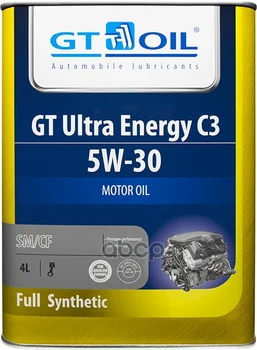 

GT oil oil GT ultra energy C3 SAE 5W-30 API SM SN/CF sin. 4 L