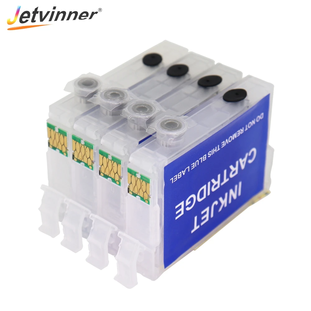 Jetvinner-cartucho de Tinta Recarregável para Impressoras Epson Cores T1801 T1811 Chip de Arco para Epson - Imagem 3