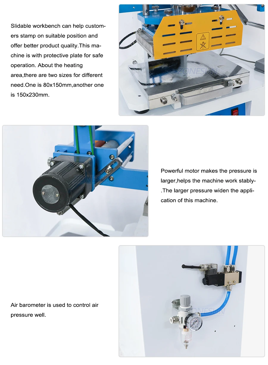 ZONESUN ZS-819C Pneumatic Hot Stamping Machine