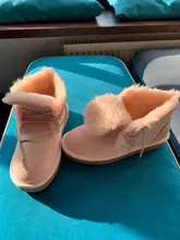 Boots Women Fashion Genuine Fur Winter Ankle for Sheepskin Non-Slip Warm 100%Natural-Fur