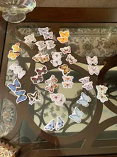 46 Uds Kawaii mariposa decoración álbum programa pegatinas Scrapbooking Agenda diario pegajoso papel de