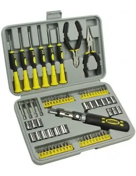 

Screwdriver Set, bits and socket wrenches, 75 PCs. Mannesmann m29876