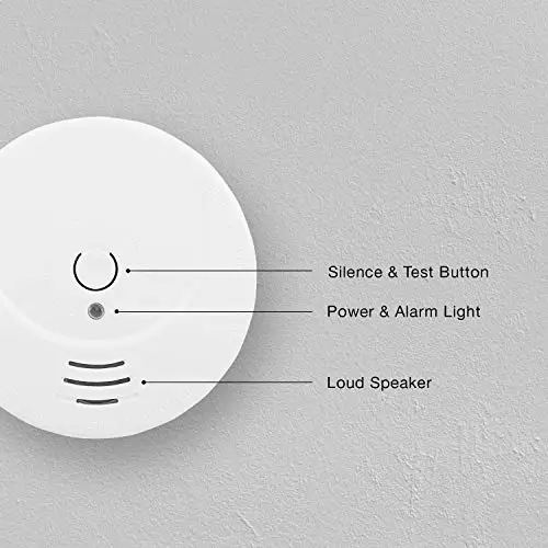 Smoke Detector smartwares with 1 Year Battery RM149 Fire Alarm White 