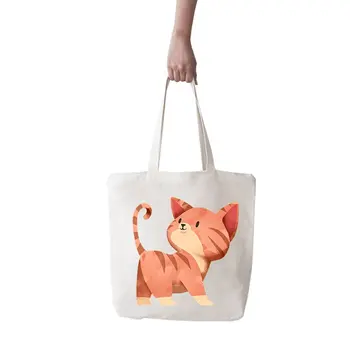 

Angemiel Bag Large Pempe Cute Kitten Shopping Beach Tote Bag