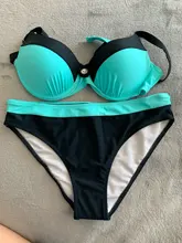 Conjunto de Bikini con Push-Up para mujer, Bañador con estampado Sexy, ropa de baño femenina, traje de baño brasileño, ropa de playa 2021