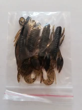 Silicone Bait Float Wobbler Shrimp Lobster Worm Fishing-Lure Lizards Twintails 4pcs 2g