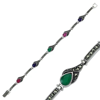 

Silver 925 Sterling Marcasite Sterling Bracelet