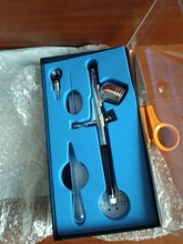 Pluma de aerógrafo de doble acción de 0,2-0,5mm, PISTOLA DE PULVERIZACIÓN con cepillo de aire, pluma pulverizadora para arte de uñas/tatuajes corporales