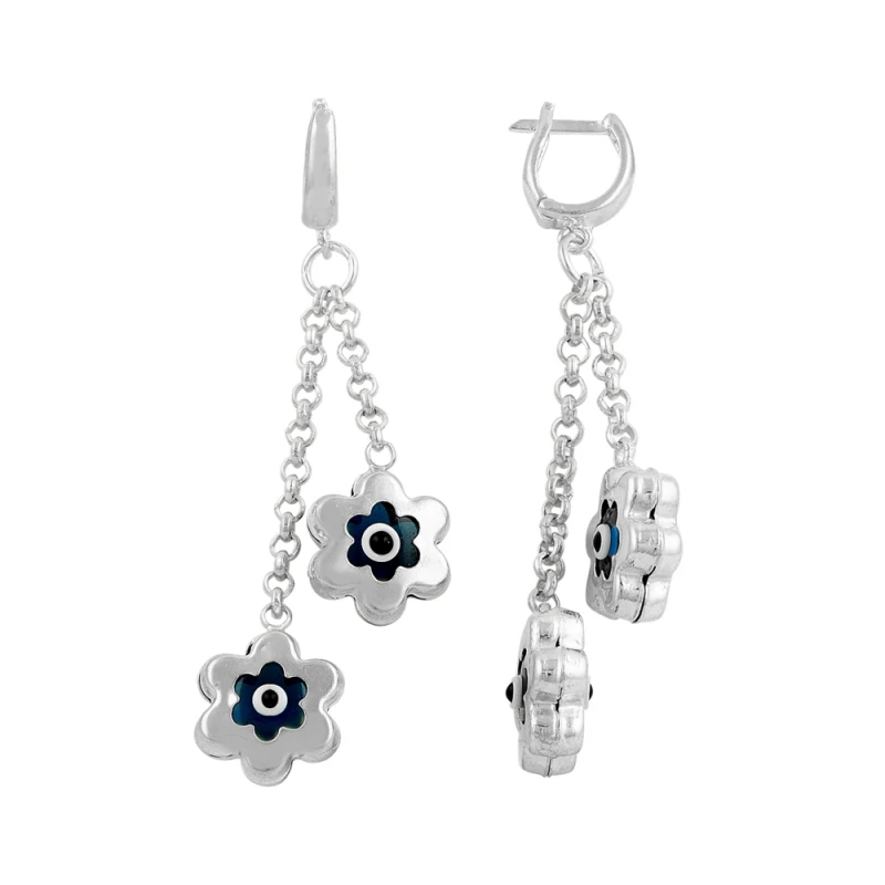 

Silver 925 Sterling-Eyed Daisy Earrings
