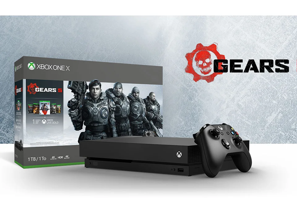 Игровая консоль Xbox One X с 1 ТБ памяти и играми Gears 5+ Ultimate-издание Gears of War+ Gears of War 2, 3 и 4