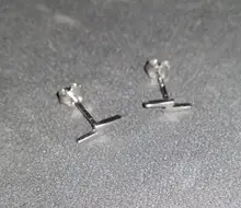 WANTME-Mini pendientes minimalistas de 100% Plata de Ley 925 auténtica para mujer y niña, con pasador muy pequeño, con personalidad, regalo para adolescentes