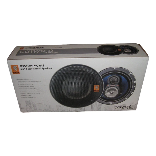 Система акустическая MYSTERY MC-643  (Коаксиальная АС, типоразмер 16см, три полосы, 60-180Вт, 91дБ, 55-20000 Гц, 4 Ом, ф