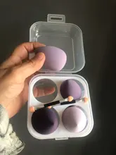esponja maquillaje, XISHOW-esponja para maquillaje, licuadora de belleza, base de maquillaje en polvo, colorete, accesorios de maquillaje, herramienta, huevo de belleza, 1/4 Uds.