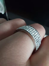 Anillo de acero de estilo Retro Vintage para mujer, joyería de 5 fila de cristales transparentes, anillos de boda de compromiso de acero inoxidable a la moda, gran oferta