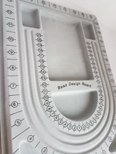 Tablero de cuentas aterciopeladas para fabricación de joyas, bandeja organizadora de Diseño Artesanal, accesorios de herramienta de medición, color gris