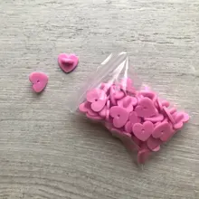 50pcs de goma / metal Pin Backs corazón broche de hebilla botón broches collar de bricolaje hebilla accesorios para la mujer que hace resultados joyería