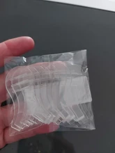 Extensiones de pestañas transparentes de silicona, 5/10 Uds., 4,8 cm, rizador de elevación, injerto, cepillo, accesorios de herramientas, #292709