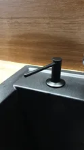Sink Soap-Dispenser Pump Detergent Liquid Stainless-Steel Kitchen Black Solid Large-Capacity