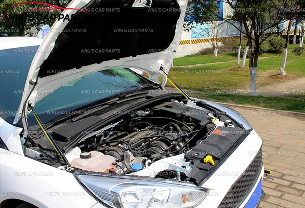 Стойки амортизатора капота для Ford 2012- нержавеющая сталь 1 комплект/2 шт литье украшения автомобиля Стайлинг внешний