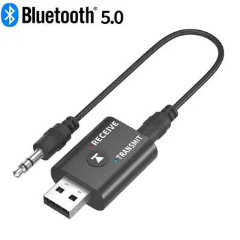 

2 In 1 Wireless Bluetooth 5.0 Audio Transmitter Receiver USB 3.5mm AUX Hifi Audio Adapter For TV PC Car Stereo Mini Adapters New