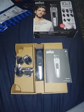 Braun Todo en Uno MGK 7221 Recortadora barba y cortapelo - Set 10 en 1, Maquinilla Gilletfe Fusión5 ProGlide, 4 peines
