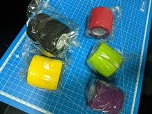 Accesorios de tatuaje, rollo de envoltura de agarre, vendaje elástico, tubo desechable no tejido, supplies-6pcs de tatuaje autoadherente