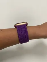 Correa de nailon trenzado para Apple Watch, correa elástica de 44mm, 40mm, 42mm y 38mm, serie iWatch 3, 4, 5, SE, 6