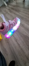 Skate-Shoes Roller Light-Up Luminous-Sneakers Boys Kids Children for Led Girls 