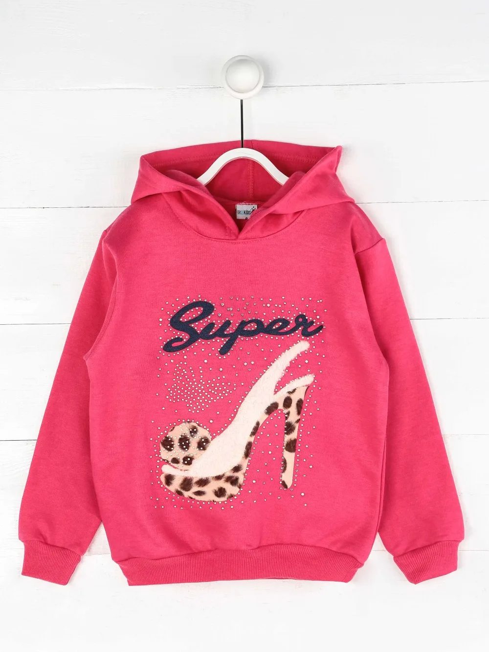 019-1616-022 Fuşya Mevsimlik Kız Çocuk Sweatshirt (1)