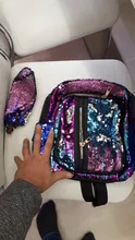 2 unids/set brillo lentejuelas mochila para chicas adolescentes moda Bling mochila de estudiante de la escuela bolso lápiz caso embrague Mochilas