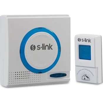 

S-Link ZL-145 3xAA Powered 32Pol. Melodi White / Blue Wireless Doorbell