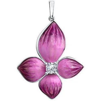 

Sokolov pendant with enamel and cubic zirconia