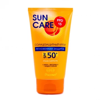 

Sunscreen for face and body, SPF 50 +, with Aloe and Vitamin E