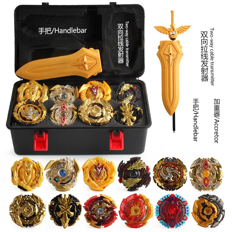 Beyblade Burst Beyblade Gold Edition гироскоп коробка для хранения 12 набор гироскопов Burst гироскоп beyblayde пены давления