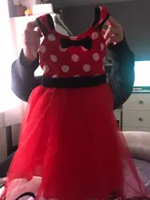 Minivestido de ratón para niñas, disfraz de fantasía para Halloween, Cosplay de princesa, tutú rojo, disfraz de Navidad