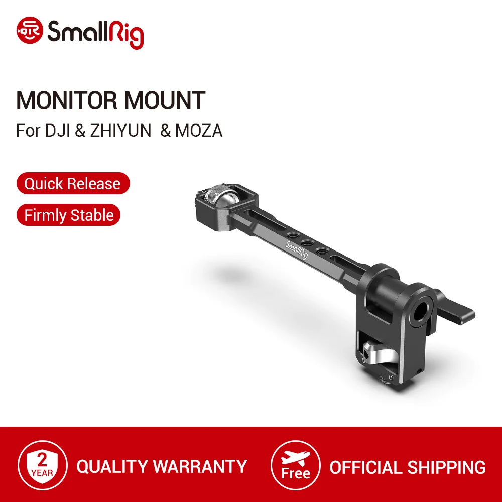 SmallRig регулируемое крепление монитора для DJI RONIN S/RONIN SC & ZHIYUN CRANE 3S/WEEBILL S MOZA AirCross 2 Gimbals