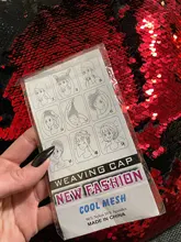 Malla de nailon para pelo de mujer, redecilla negra para la fabricación de pelucas, malla elástica, accesorios para pelucas, 1 unidad