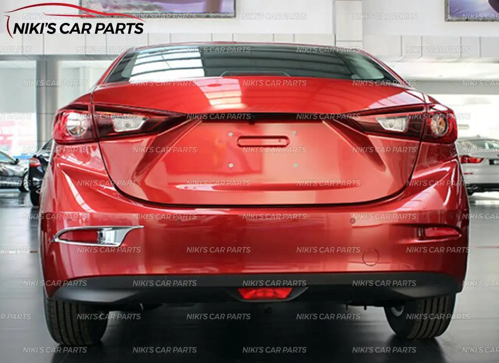 Чехлы для задних противотуманных фар чехол для Mazda 3- ABS пластик хром 2 шт. литье украшение Тюнинг Автомобиля
