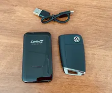 Carlinkit-Apple CarPlay IOS 13 2,0, actualización USB, conexión inalámbrica automática para coche, OEM, Original, CarPlay con cable a Carplay inalámbrico, color negro