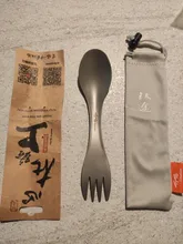 Titanium Spoon Tableware Fork Ultralight Tito Outdoor Camping Picnic Pure