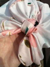 Diadema con estampado indio para bebé, sombrero para niños, turbante con Orejas de conejo, Bandana estampada