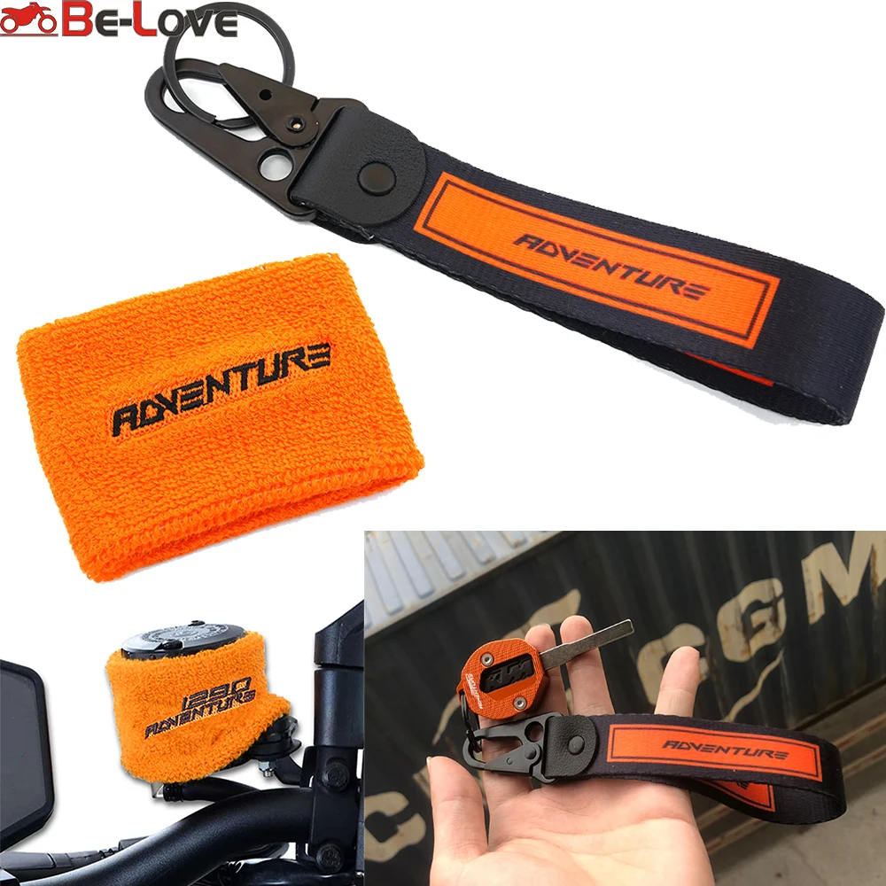 

Брелок для ключей для KTM 1290 Super Adventure S R T ADV 2021 2020 2019 Крышка Резервуара с жидкостным тормозом мотоцикла Хлопковый чехол